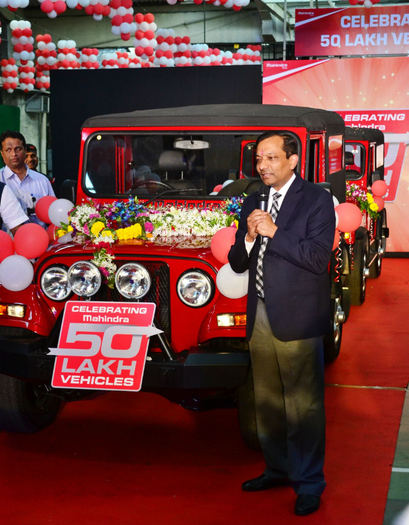 Mahindra celebrates fifty lakh cars