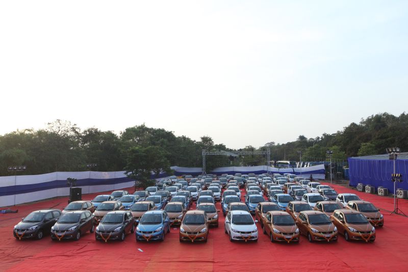 Tata Motors celebrate the sale of 100 Tiagos