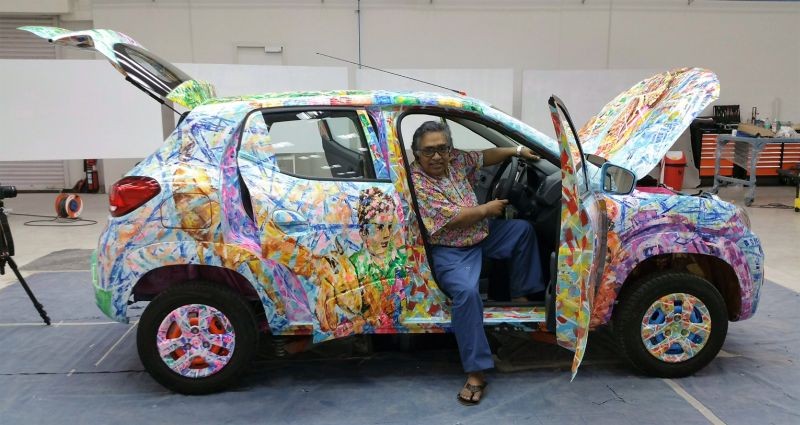 Artist Sen Shombit unveils Renault Kwid art car
