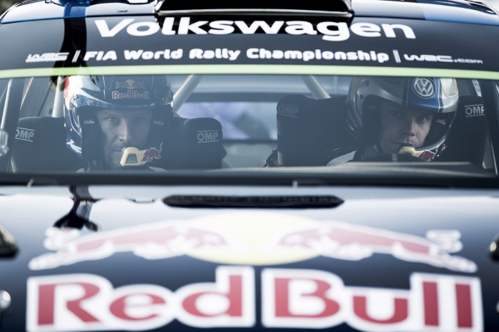Aksel Lund Svindal (NOR), Andreas Mikkelsen (NOR) Volkswagen Polo R WRC (2015)
