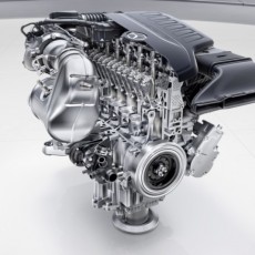 Mercedes-Benz Sechszylinder-Benzinmotor M256 
Mercedes-Benz six-cylinder engine M256. Engine cross section