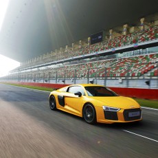 Audi R8 V10 plus at the Buddh International Circuit