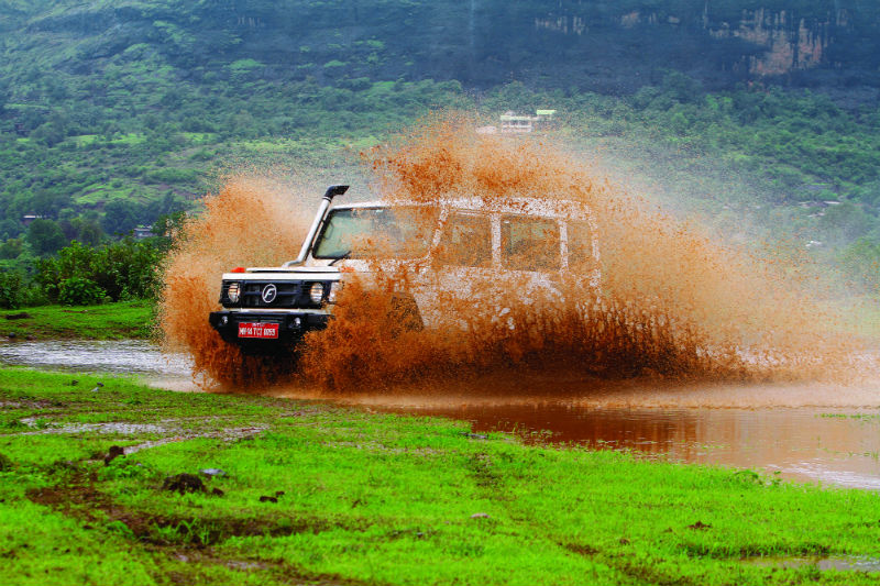 Force Gurkha Xplorer 4x4 review mud splash
