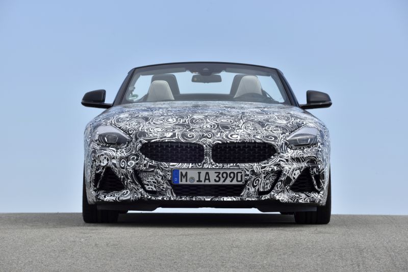 BMW Z4 being tested by the company at the Autodrome de Miramas.