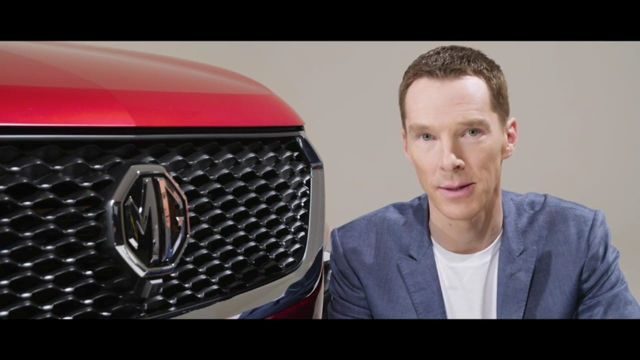 Benedict Cumberbatch MG brand ambassador