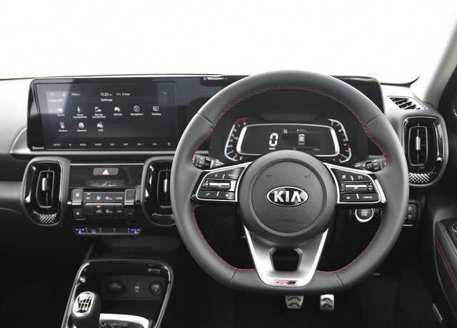 Kia Sonet multifunction steering wheel