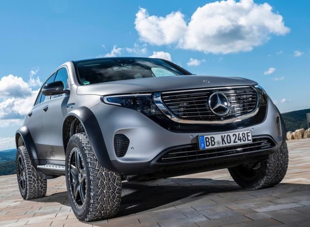 The Mercedes-Benz EQC 4x4 squared is the latest in their line of off-road vehicles to receive the 'squared' tag and their first electric vehicle to do so.