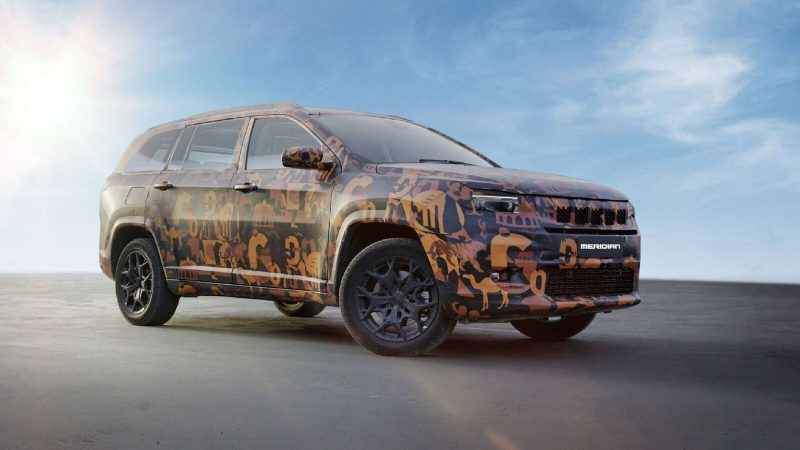 Jeep Meridian is a three-row SUV that will be released in India in mid-2022.