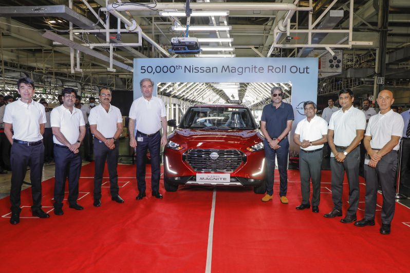 Nissan have produced 50,000 units of Magnite in India