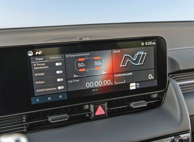 Hyundai Ioniq 5 N display