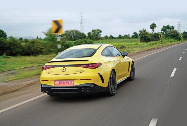 Mercedes AMG CLE 53 action rear