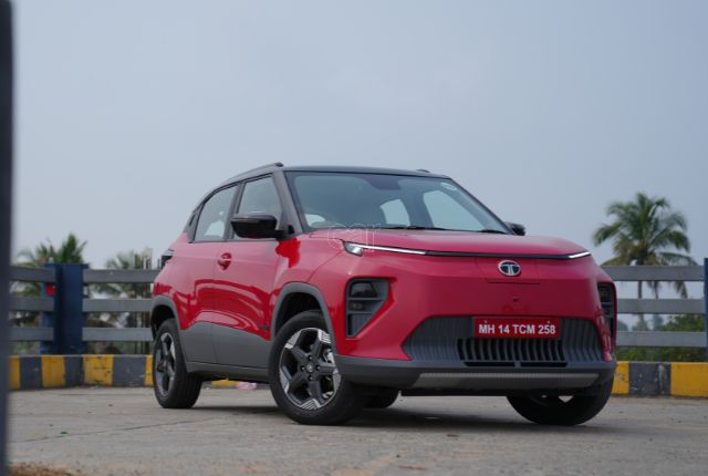 Tata Punch EV front three quarters