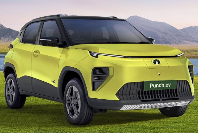 2026 Tata Punch EV front three-quarters